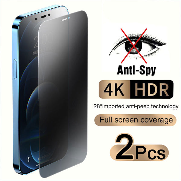 000706 Full Cover Anti-Spy Screen Protector For iPhone 11 12 13 PRO MAX  , Tempered Glass Privacy Glass For iPhone SE 3 7 8 Plus XS Max XR