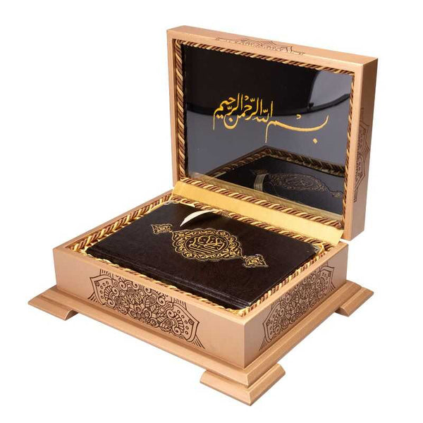 009003 MUSLIM GIFT LUXURY BOXED QURAN  LEATHER COVERING